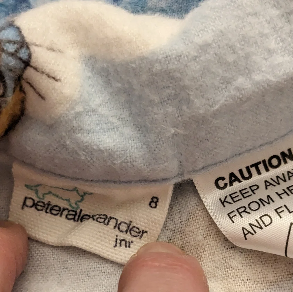 PETER ALEXANDER Jr. Peter Rabbit Bamboo/cotton Flannel Button-up Pajama Top 8